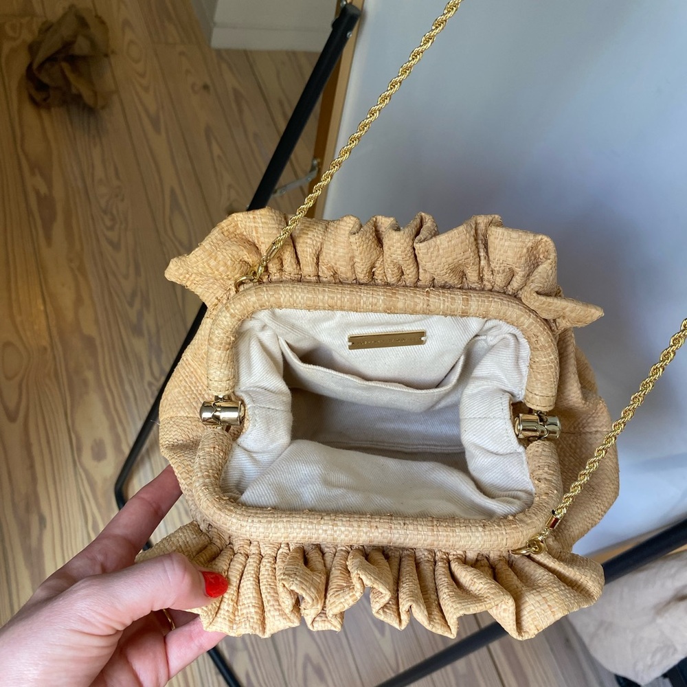 Loeffler Randall Willa Mini Cinch Clutch / Natural Cream Crossbody Bag - Picture 5 of 12